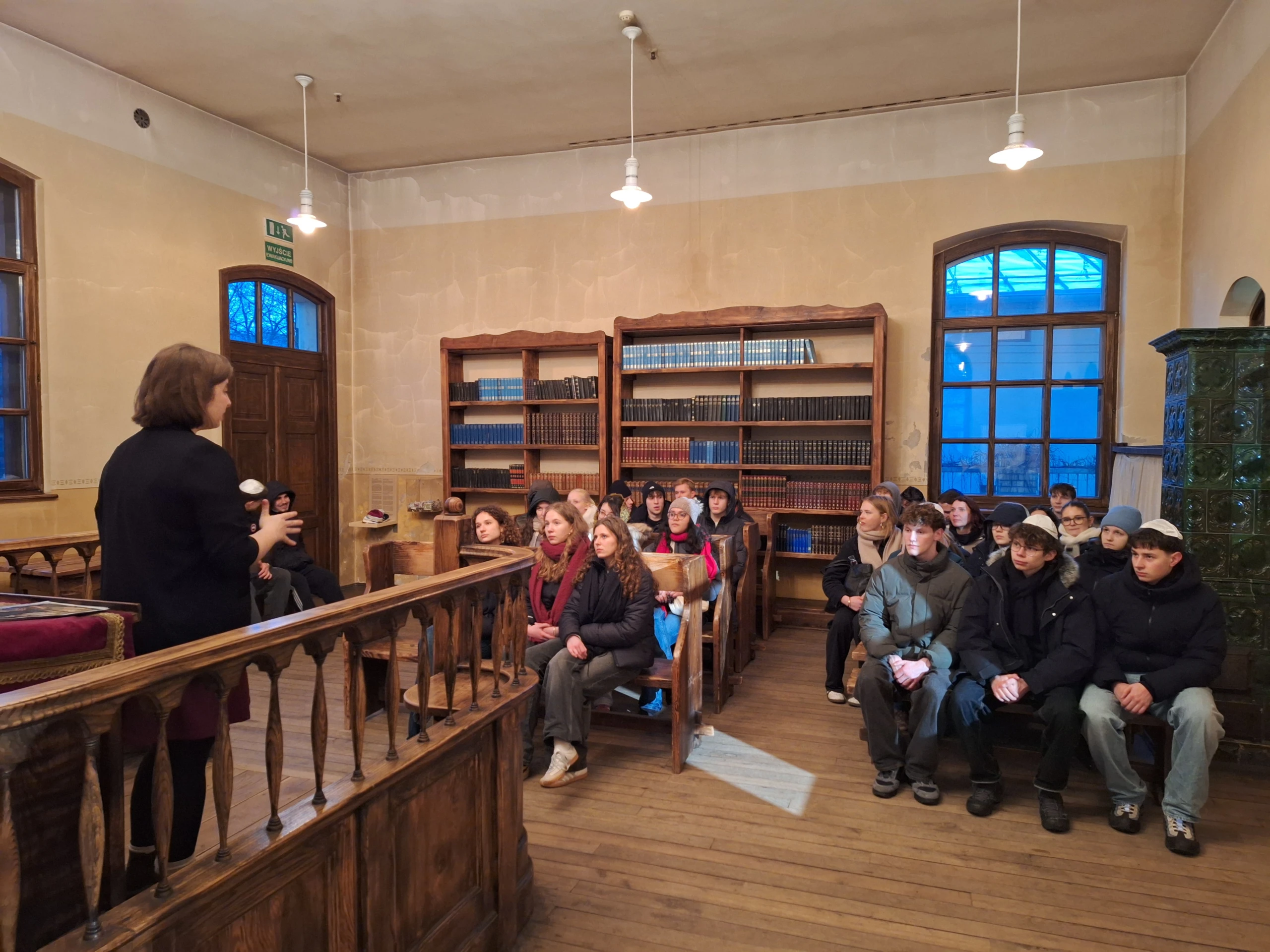 In der Synagoge von Oswiecim